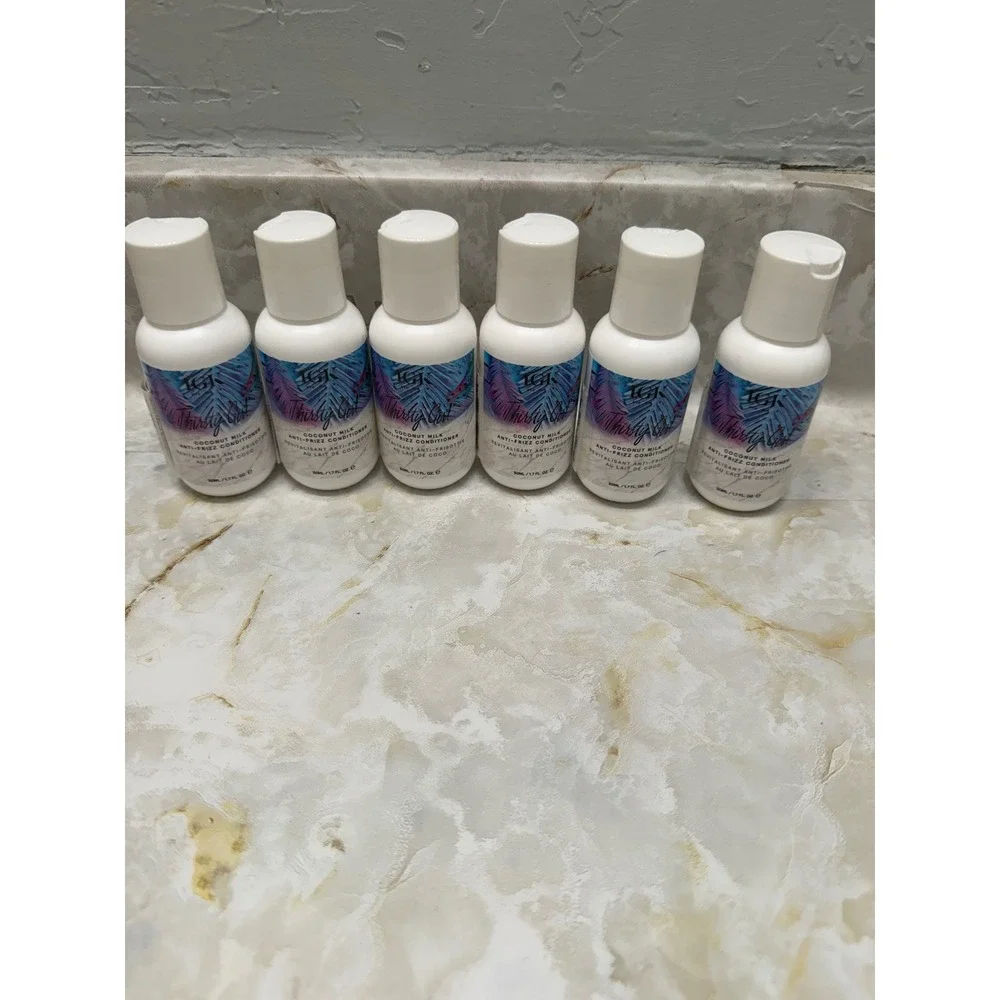 IGK Thirsty Girl Coconut Milk Anti-Frizz Conditioner 1.7oz Lot of 6 Travel Size